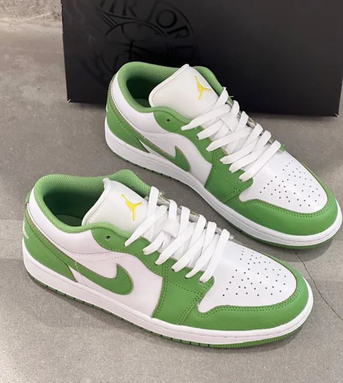 Air Jordan 1 Low AJ1耐克男款青苹果绿色休闲运动板鞋官方正品