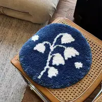 家用簇绒坐垫植绒地毯吸水防滑卧室机织动物地毯簇绒地毯防滑