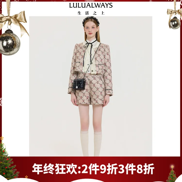 LULUALWAYS25秋季新款日常原创提花短外套OQA1008