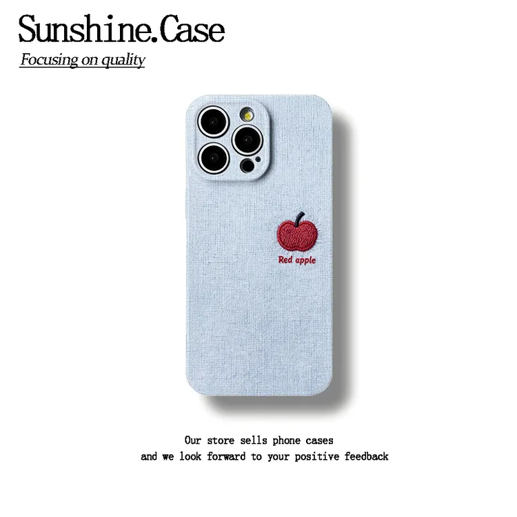 针织苹果菲林软壳适用苹果17华为vivo小米oppo一加防摔手机壳