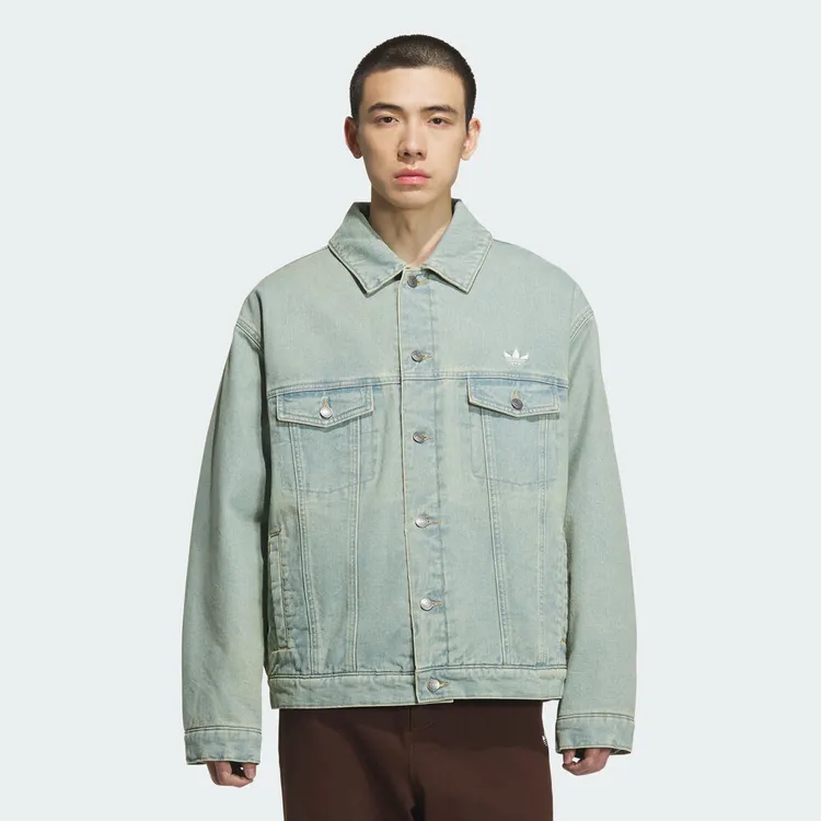 adidas 阿迪达斯三叶草男子DENIM PAD WASH薄棉服KC2624