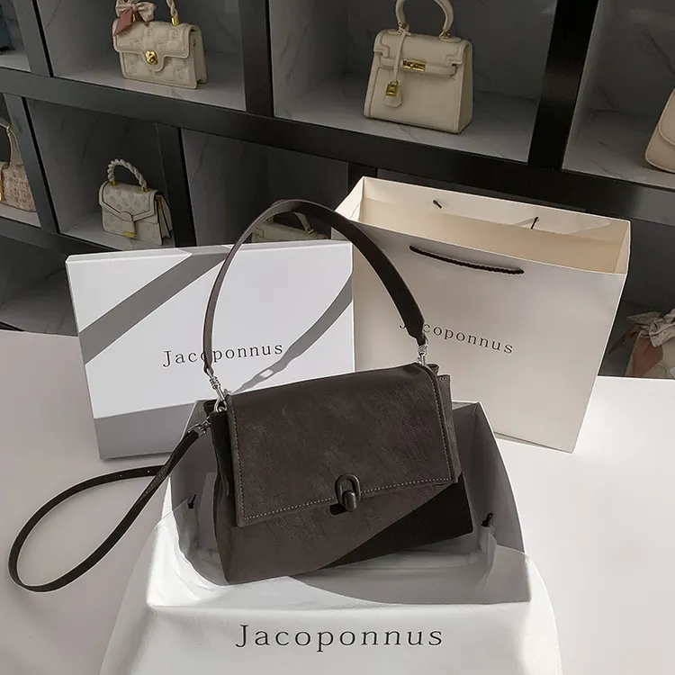 【雅各邦】真皮托特包2025新款小众设计高级感轻奢腋下单肩斜挎包