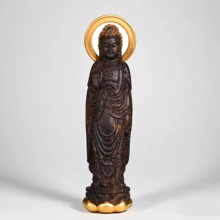 沉香正区文莱黑棋立体雕刻大日如来7.5g