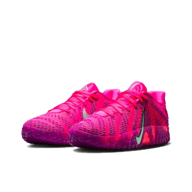 NIKE/耐克男鞋JA 3 EP 莫兰特三代流光风粉紫色篮球鞋-HF2794-600
