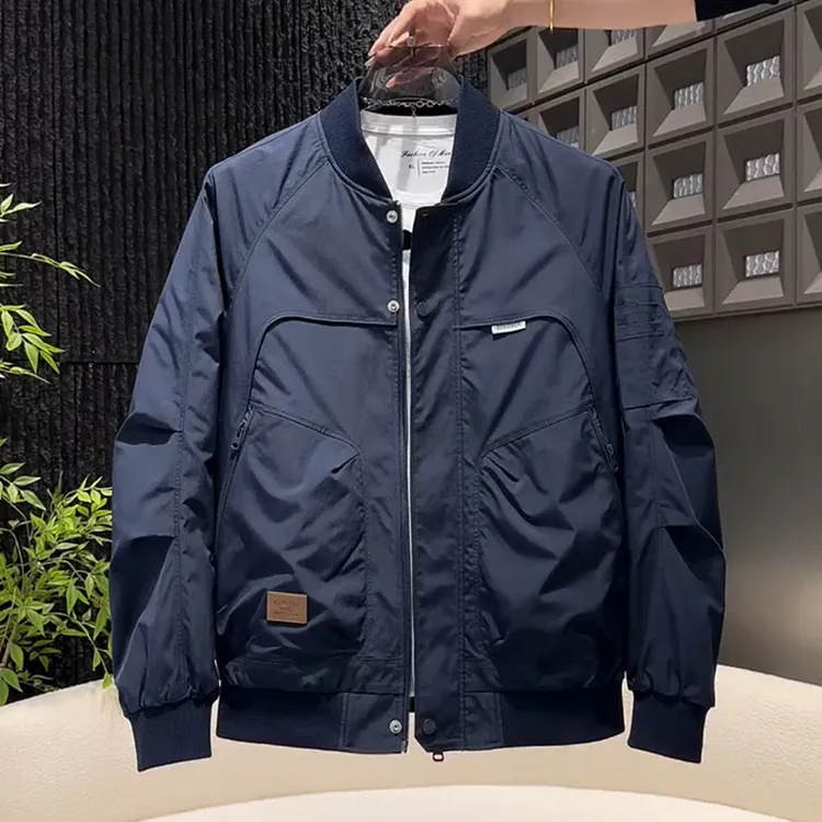 春秋棒球服2025新款男潮牌美式工装飞行夹克外套男百搭高级感痞帅