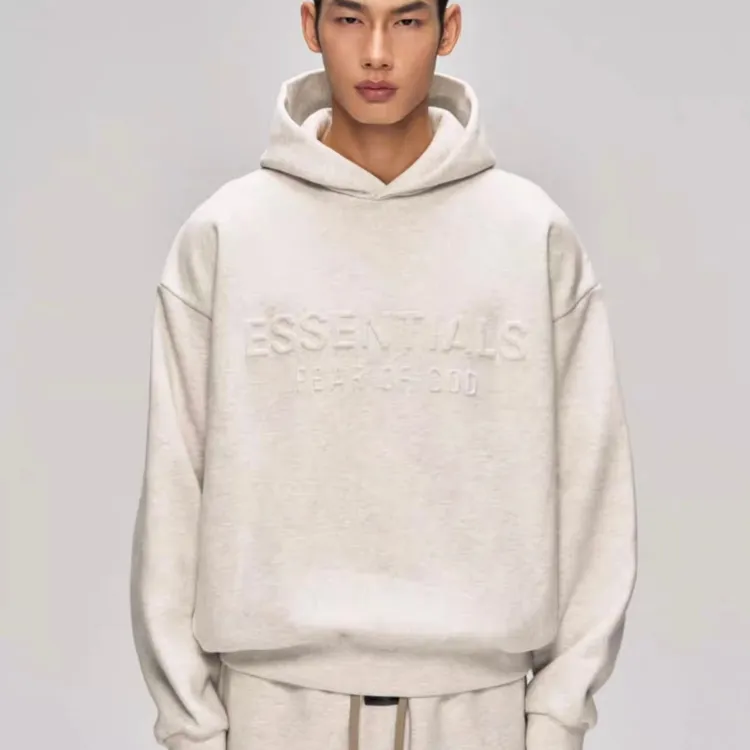 FAER OF GOD ESSENTALS 2025 Holiday 立体压印字母男女连帽卫衣
