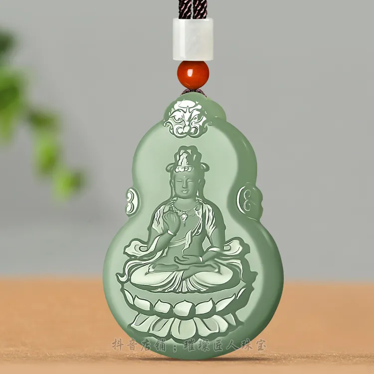 和田玉观音吊坠男女大肚佛弥勒佛像葫芦笑佛女玉坠菩萨玉佩玉佛公