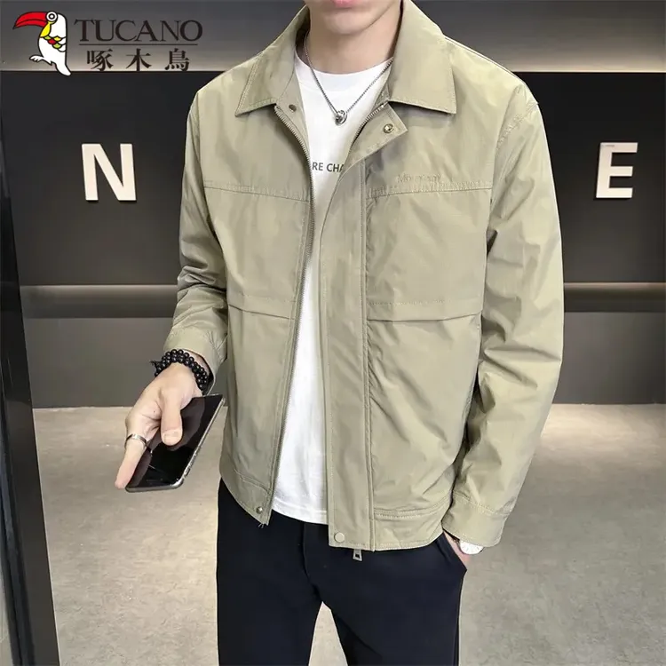 TUCANO/啄木鳥2025秋季新款翻领夹克百搭潮流休闲男外套档次帅气
