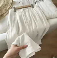 【早拍早发】莱赛尔亚麻阔腿裤夏季垂感高腰懒风显瘦长裤