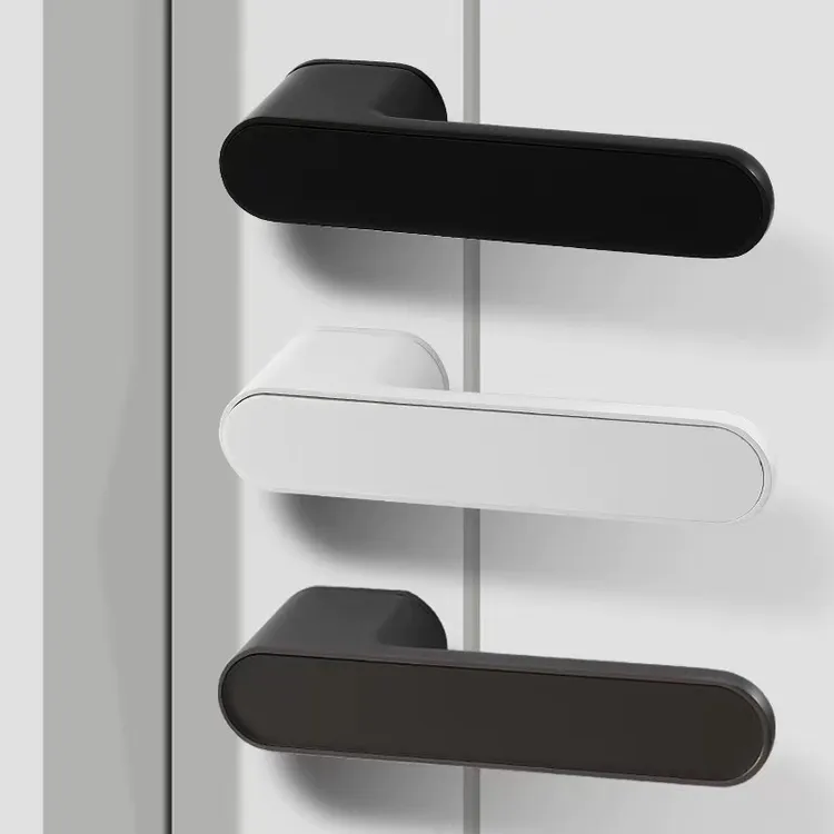 极简一字生态门锁室内卧室房门把手现代简约意式极简极窄浴室拉手