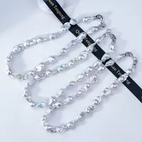 【泉腾腾】淡水珍珠合金巴洛克项链 12-15mm 时尚百搭 多样性发一