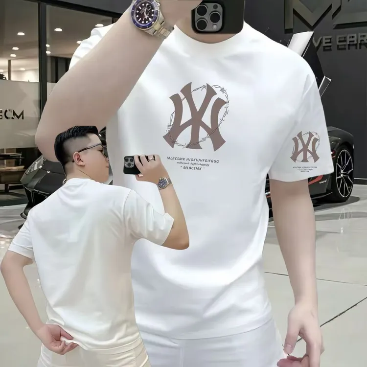 纯棉男版新款潮牌短袖打底衫时尚百搭圆领男上衣