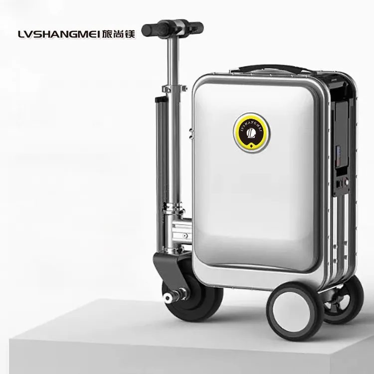 2025年爱尔漫步电动SE3E伸缩20寸电动行李箱骑行旅行智能3C认证5