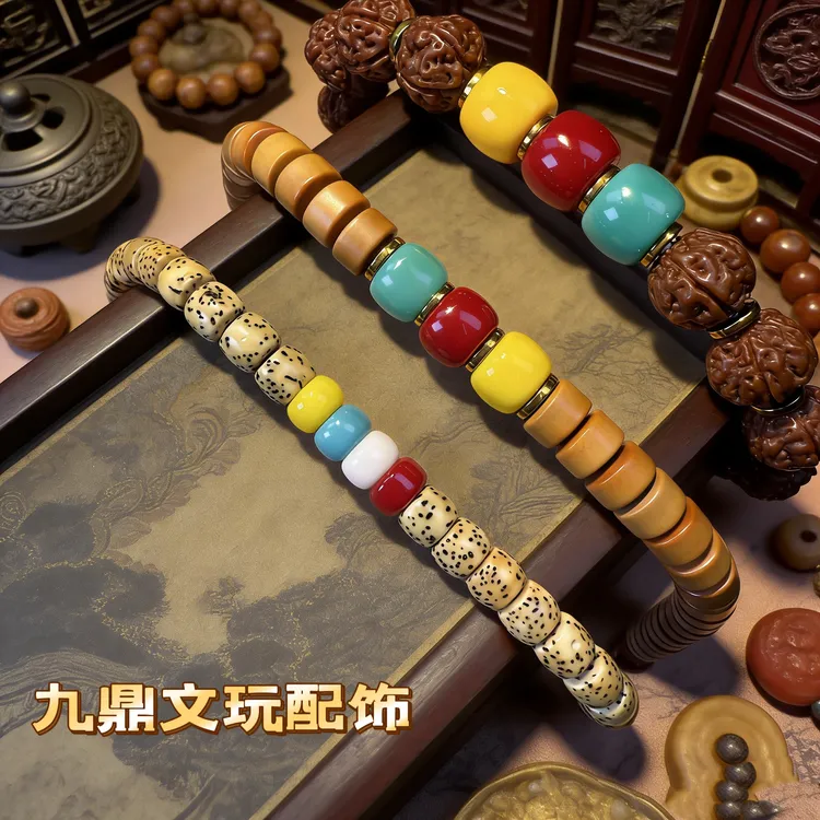 雪巴琉璃红绿灯直切，老型珠个性配饰手工diy散珠手串手持精品饰品