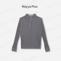 【向阳日】Mayya Plus麦芽定制气质显瘦流光风毛织上衣32537198