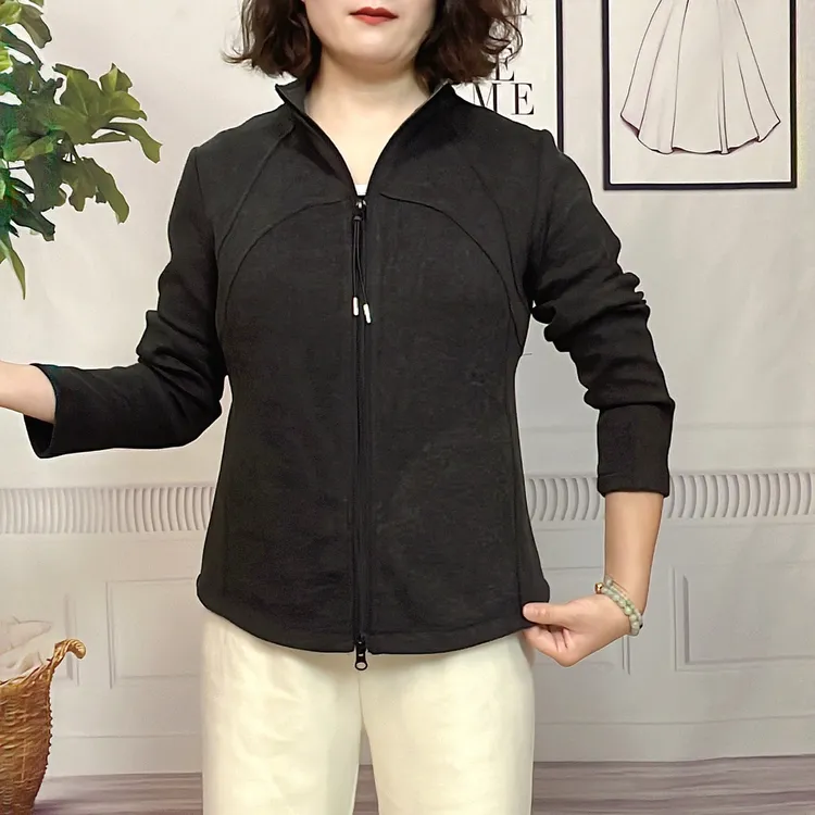加厚女短外套秋季女士保暖小蛮腰外套上衣秋冬妈妈装