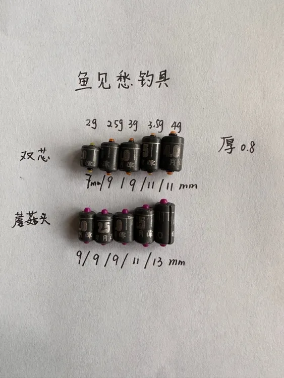 日月潭刻度铅双芯刻度铅蘑菇头铅皮飞磕铅皮不开裂不炸皮渔具