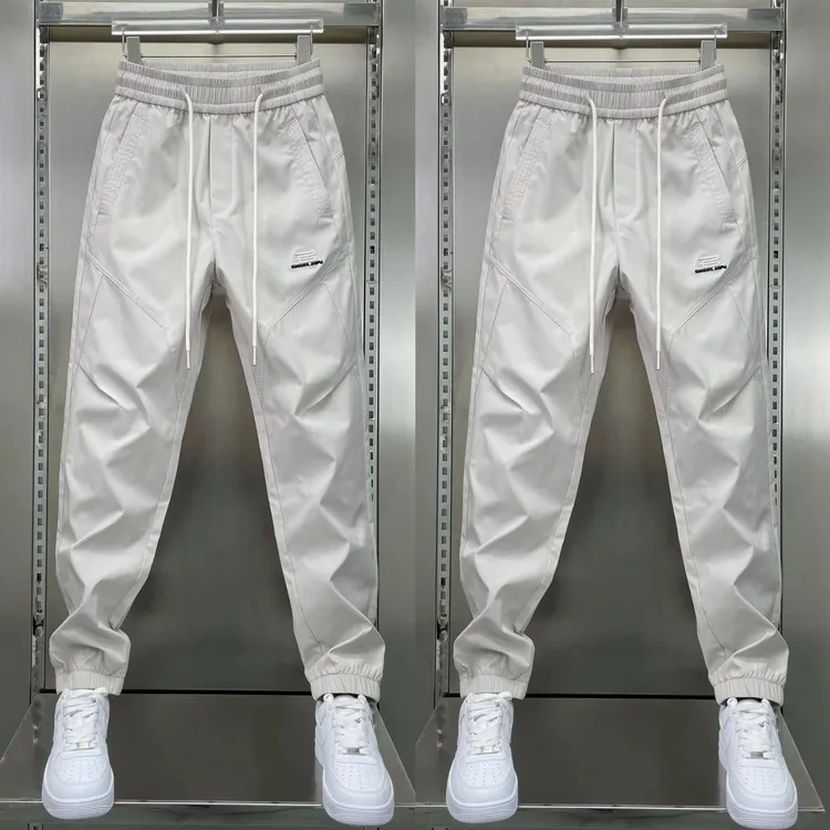 高档2025春夏款运动冲锋裤男时尚百搭户外潮流舒适宽松弹力休闲裤