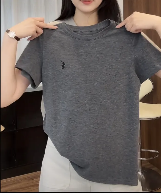 小马 夏季女T恤刺绣夏季韩版小众圆领短袖ing