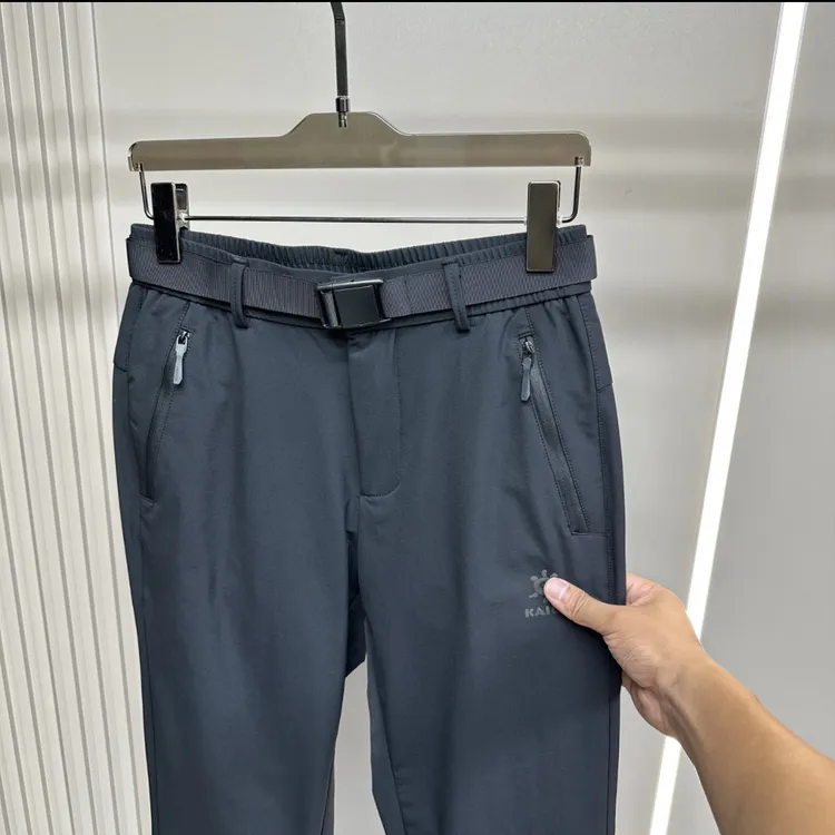 86511刺绣弹力户外长裤直筒休闲裤百搭秋季立体剪裁透气