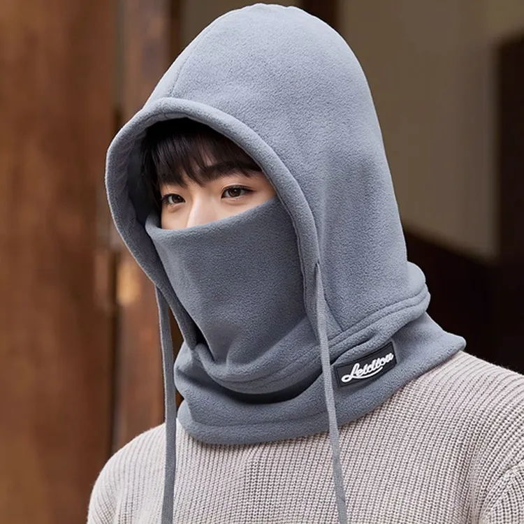 防风帽子男士冬季骑行加厚保暖面罩护耳围脖头套骑车防寒雷锋棉帽