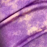 【绒兰】丝滑有光泽！丝光绫罗贡缎面料 51号 云霞-紫