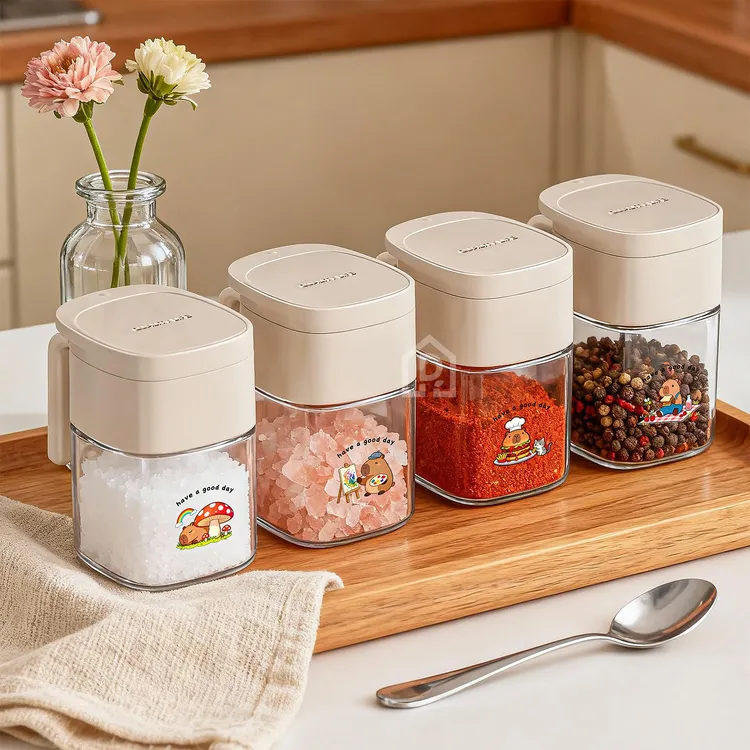 豫之曙调料罐食用盐罐调料瓶调味料罐厨房家用调料盒味精调味盒