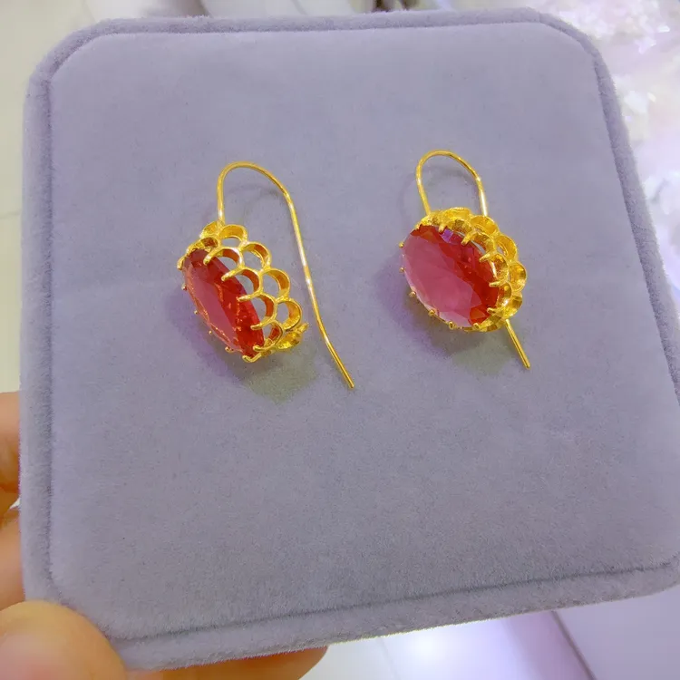 足银亚克力耳饰 爆款时尚彩银耳环رەڭلىك كۆمۈش 送妈妈百搭气质