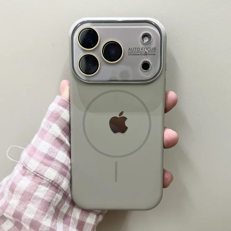 适用液态硅胶苹果17promax手机壳iPhone16磁吸大视窗15全包14男女