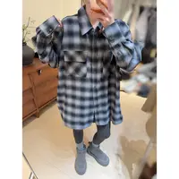 Az Long Quan 爆米花格子衬衫 2025秋季设计师新款 DCSL 2505735