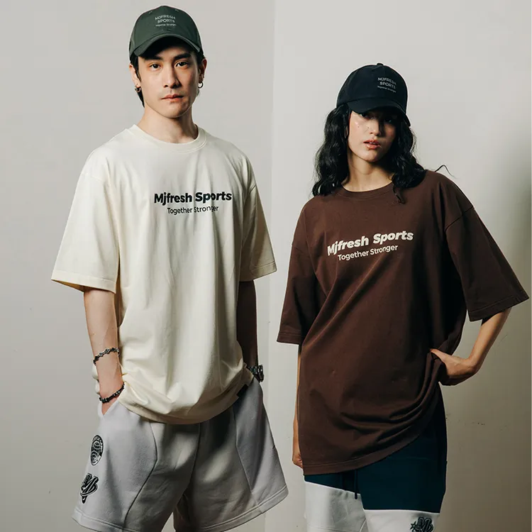 顽童MJFRESH LOGOS系列高街重磅纯棉美式印花T恤港风休闲宽松短袖