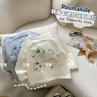 【麦麦妈】Q117春秋中小童卡通印花打底衫春秋新品男女宝宝百搭长袖