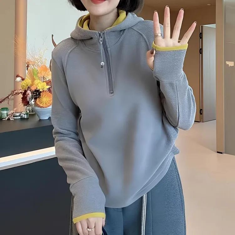 大码胖mm灰色加厚卫衣女款2025新款爆款春季今年流行显瘦外套上衣