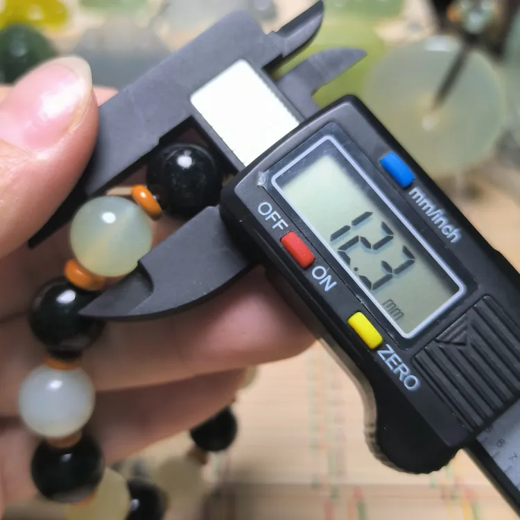 天然岫玉12mm配色501多宝民族风手串