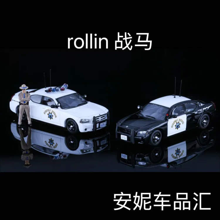 Rollin 64 道奇战马 Charger 08 R/T 纽约州州警NYSP合金汽车模型