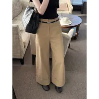 番茄妹妹Tomatosister秋款百搭工装直筒休闲极简松弛版型宽松裤子