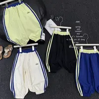 现货-夏季新款儿童轻薄运动裤D-6003欧若风穿搭韩版阔腿裤男女童