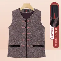 中老年人春秋马甲女奶奶装背心外套妈妈春装坎肩老人衣服太太外穿