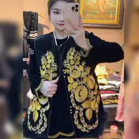 上新价～深圳89911新中式国风马甲重工有钱花刺绣羽毛马夹