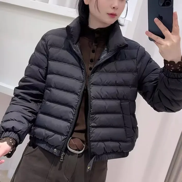 排骨羽绒服女2025冬季款韩版时尚修身型洋气显瘦加厚保暖鸭绒上衣