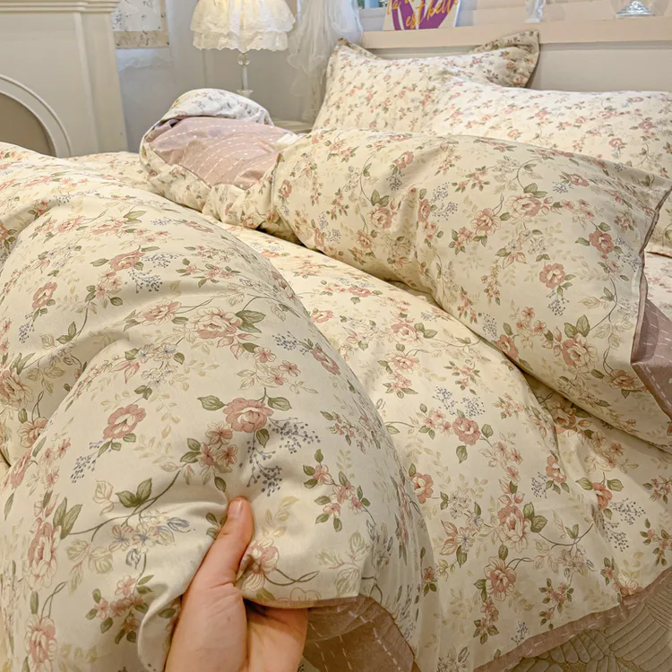 2025新款纯棉四件套100%全棉加厚款宿舍单人床单被套三件套床笠款