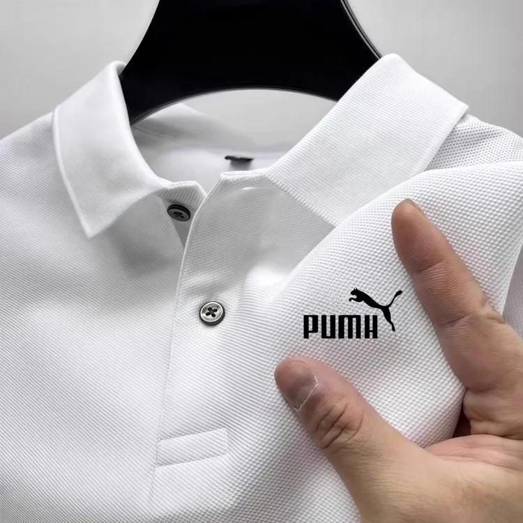 夏季白色POLO衫男高品质休闲短袖t恤翻领