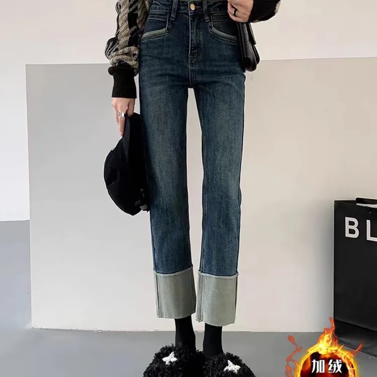 303#高腰加厚加薄绒2677#高品质弹力烟管裤