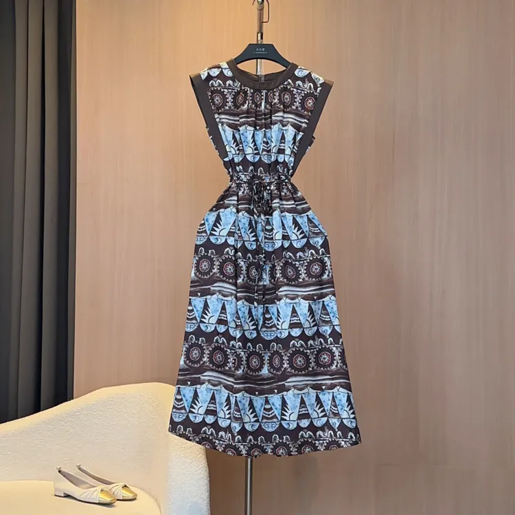 【1】夏季新款短袖显瘦国风系减龄时尚连衣裙气质宽松W-A52