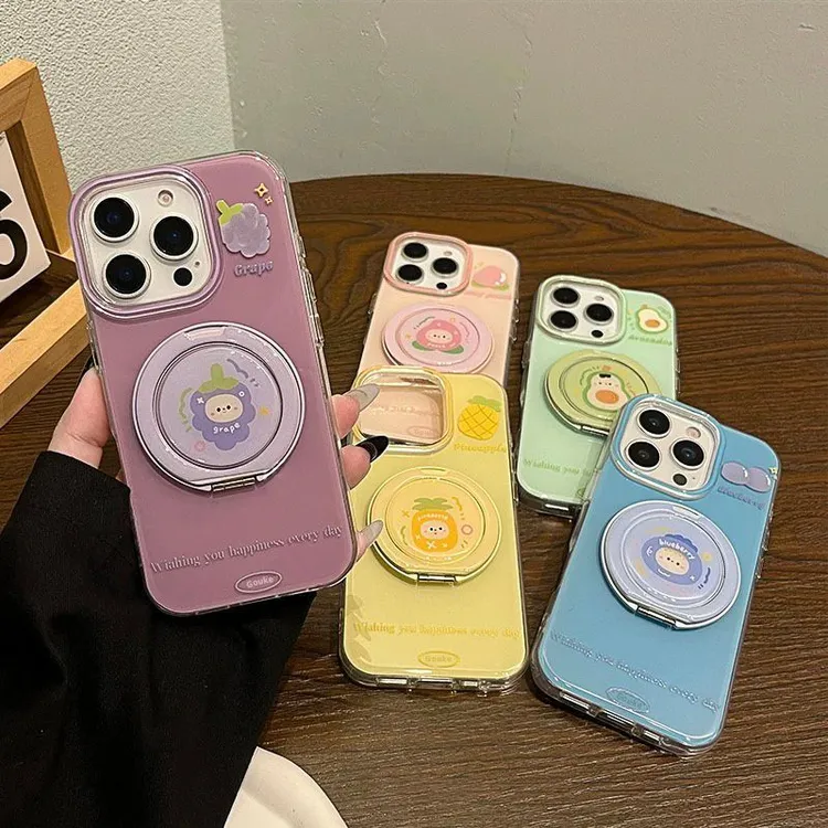 水果派对16ProMax手机壳iPhone15支架13女14软套iphone12