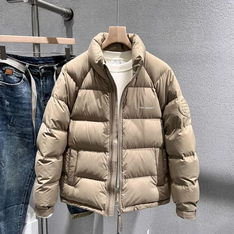 【万达撤柜】休闲立领羽绒服男士冬季新款潮流宽松轻薄保暖短款外套