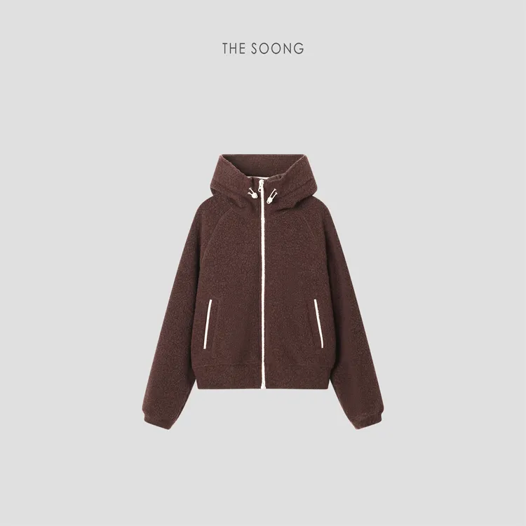 THESOONG|‘锁温外套’保暖显瘦拉链连帽外套HBWY7893