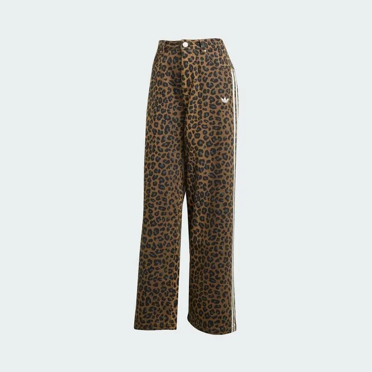 adidas三叶草2025女子DNM LOOSE PANTS牛仔长裤KA2680
