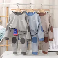 【大掌柜专属】男女宝无骨羊毛蚕丝条纹保暖家居服内衣套装秋衣秋