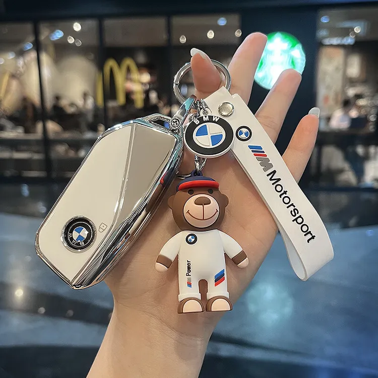 宝马钥匙保护套款新侧边按键5系530壳新x1x3x5x6x7/7系壳扣钥匙包
